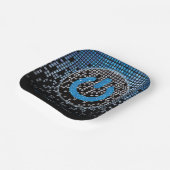 ブルーブラックビデオゲームゲーマーバー(ユダヤ教の)バル・ミツバー ペーパープレート (傾斜あり)