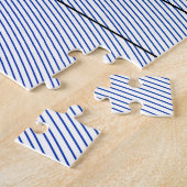 ブルーブラックロータス忍耐力レジリエンスフローラシンボル ジグソーパズル (側面)