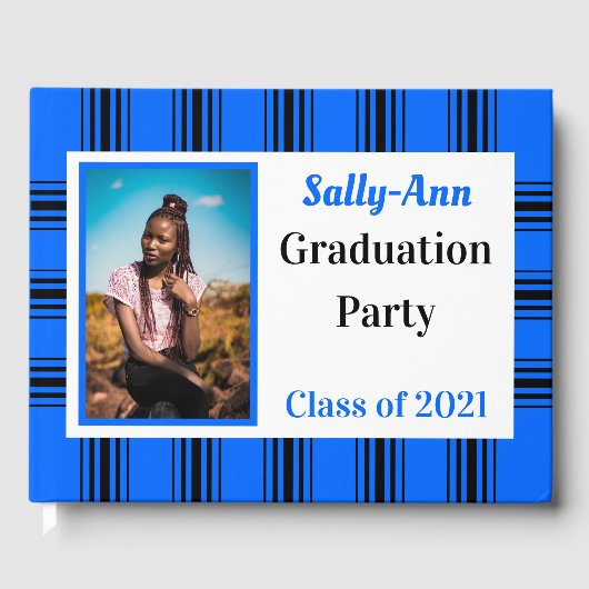 ブルーブラック写真卒業パーティー ゲストブック (正面)