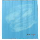 ブルーブラック効果絵を描アクリルアートシャワーカーテン シャワーカーテン (正面)