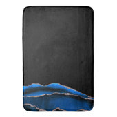 ブルーブラック大理石ギルド瑪瑙 バスマット (正面縦)