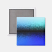 ブルーブラック抽象芸術アートワーク マグネット (正面/裏面)