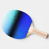 ブルーブラック抽象芸術アートワーク 卓球ラケット (横)