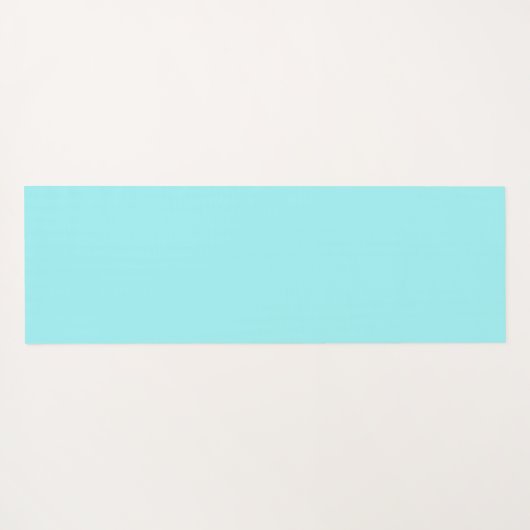 ブルーブラック海ウェーブズハワイモノグラム ヨガマット (裏面(横))