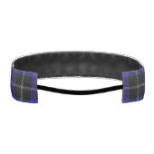 ブルーブラック王室のプレイド アスレチックヘッドバンド (裏面)