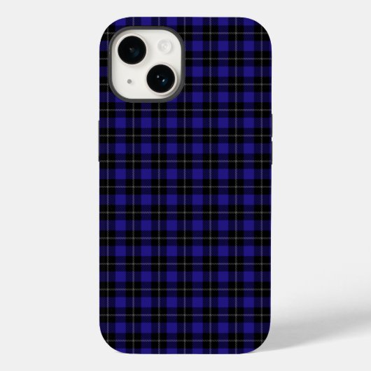 ブルーブラック王室のプレイド Case-Mate iPhoneケース (裏面)