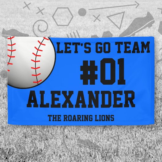 ブルーブラック野球チームスピリット 横断幕