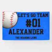 ブルーブラック野球チームスピリット 横断幕 (横)