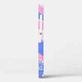 ブルーブラック・アンド・ブラウン抽象芸術絵画ズ Case-Mate iPhoneケース (裏面 / 左)