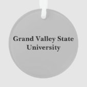 ブルーブラック&ホワイトミシガン オーナメント (裏面)