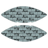 ブルーブラックI mustache you a question アメリカンフットボール (パネル)