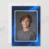 ブルーブラッシュストロカスタムークバーバルミツワー 招待状 (裏面)