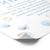 ブルーブランチのバブリーと赤ちゃんシャワーはベビーと言わない ポスター (角)