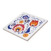 ブルーブランチポーランドフォークタイル タイル (側面)