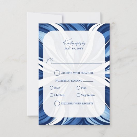 ブルーブリスオーガニックフローラRSVP 出欠カード (正面)