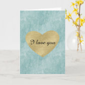ブルーブリス金ゴールドハートラブ カード (黄色い花)