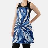 ブルーブリス:オーガニックサイケデリックフローラ エプロン (インサイチュ)