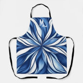 ブルーブリス:オーガニックサイケデリックフローラ エプロン (正面)