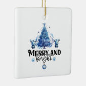 ブルーブリス：明るいメリークリスマスオーナメント セラミックオーナメント (右)