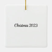 ブルーブリス：明るいメリークリスマスオーナメント セラミックオーナメント (裏面)