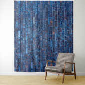 ブルーブリックヒップホップ誕生日パーティー写真の背景 タペストリー (インサイチュ)