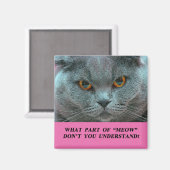 ブルーブリティッシュショートヘア冷蔵庫用マグネット マグネット (正面/裏面)