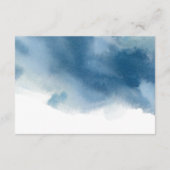 ブルーブルゴーニュパープルフローラウェディングレセプション&アン エンクロージャーカード (裏面)