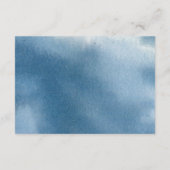 ブルーブルゴーニュパープルフローラウェディングレセプション& エンクロージャーカード (裏面)