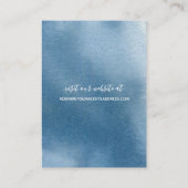 ブルーブルゴーニュフローラ結婚の詳細とウェブサイト エンクロージャーカード (裏面)