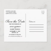 ブルーブルゴーニュ水彩フローララブザデーを保存 案内ポストカード (裏面)