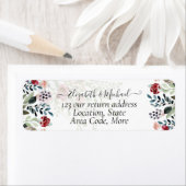 ブルーブルゴーニュ結婚フローラ差出人住所 ラベル (インサイチュ)