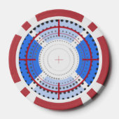 ブルーブルズアイ ポーカーチップ (裏面)