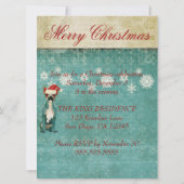 ブルーブルドフランスのッグスホリデー招待状 招待状 (裏面)