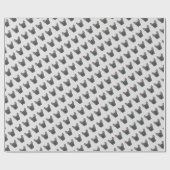 ブルーブルフランスのドッグラッピング紙 ラッピングペーパー (フラット)