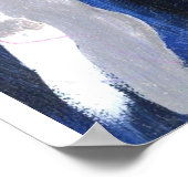 ブルーブルース・ギター絵画選手のアクリル ポスター (角)