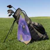 ブルーブルーブルームーブリーミングフラワーズオブバイオレットSaintpaulia ゴルフタオル (グリーン)