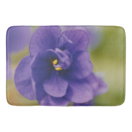 ブルーブルーブルームーブリーミングフラワーズオブバイオレットSaintpaulia バスマット