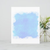 ブルーブレンドホワイトバブルクラウドスクラップブック紙 (スタンド正面)