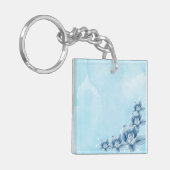 ブルーブロッサムアクリルキーチェーン キーホルダー (正面左)