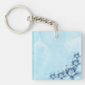 ブルーブロッサムアクリルキーチェーン キーホルダー (正面)