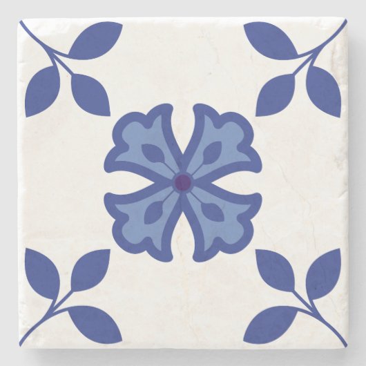 ブルーブロッサムエレガンス ストーンコースター (正面)