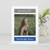 ブルーブロモダンック3写真卒業 招待状 (スタンド正面)