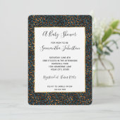 ブルーブロンズヒョウ印刷 招待状 (スタンド正面)