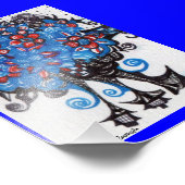 ブルーブーケ フォトプリント            (角)