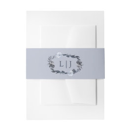 ブルーブーケ |水彩フローラ結婚ズ 招待状ベリーバンド