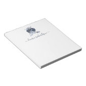 ブルーブーケ |水彩フローラ ノートパッド (アングル)