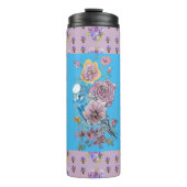 ブルーブージーウォーターカラーフローラレディース タンブラー (正面)