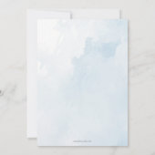 ブルーブーティーボーイベビーシャワーサンキューカード サンキューカード (裏面)