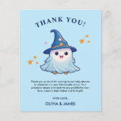 ブルーブーブベビーシャワーサンキューカード (正面)