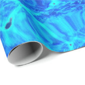 ブループきらめくール水ギフト包装紙 ラッピングペーパー (ロールコーナー)